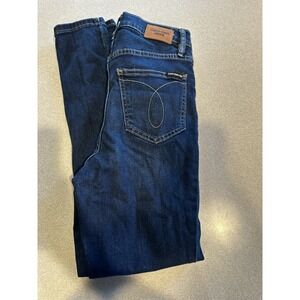 Calvin Klein Women's Blue Skinny Jeans Size 6 High Waist Rise Denim Pants